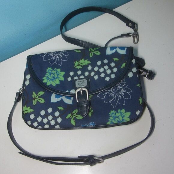 Emilie Sloan Blue Floral Crossbody Bag - Picture 3 of 11